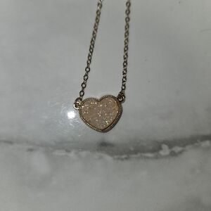Gold Heart Pendant Necklace